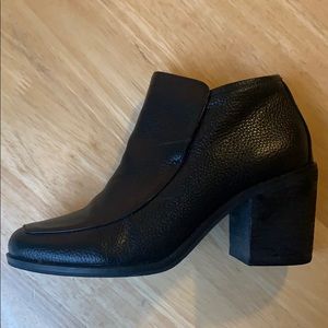Intentionally Blank leather heeled booties